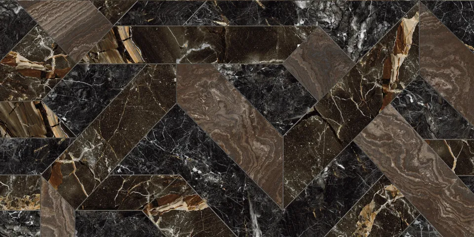 Декор Naxos Rhapsody Outline Dark Lev 60×120 — фото 2