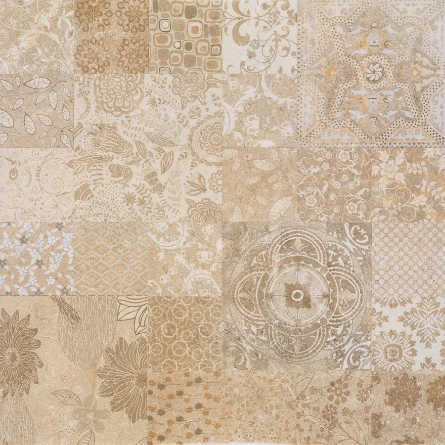 Керамограніт Fanal Lord Collage Crema 75×75 — фото 2
