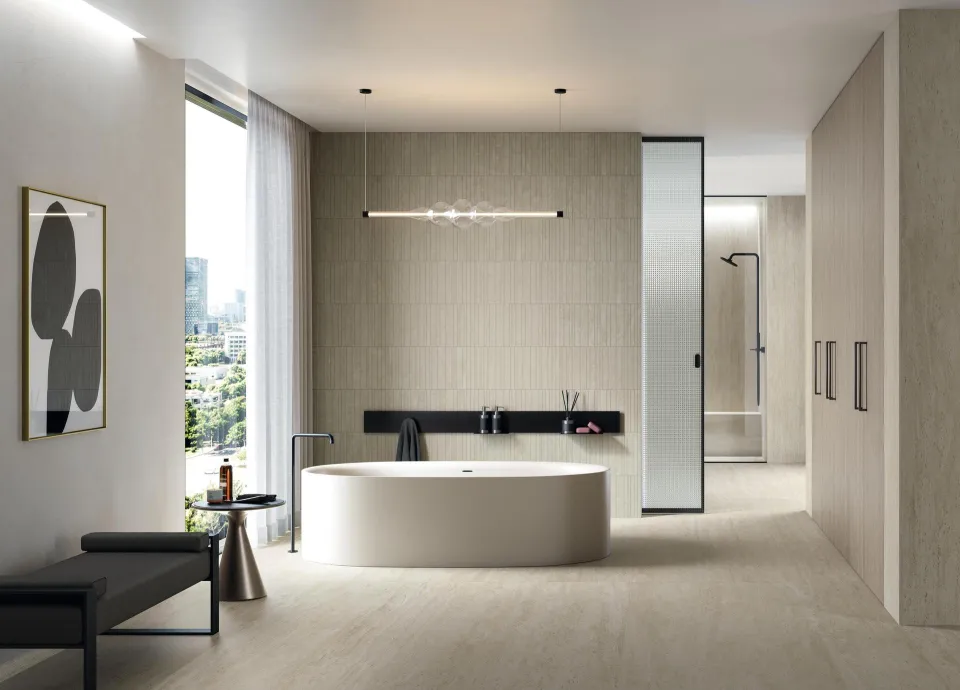 Керамограніт Atlas Concorde Marvel Travertine White Cross Matte 60×120 — фото 3