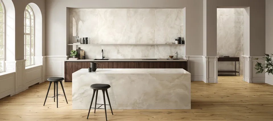 Керамограніт Piemme 05454 MAJESTIC ONYX CRYSTAL BEIGE LEV 120×120 — фото 3